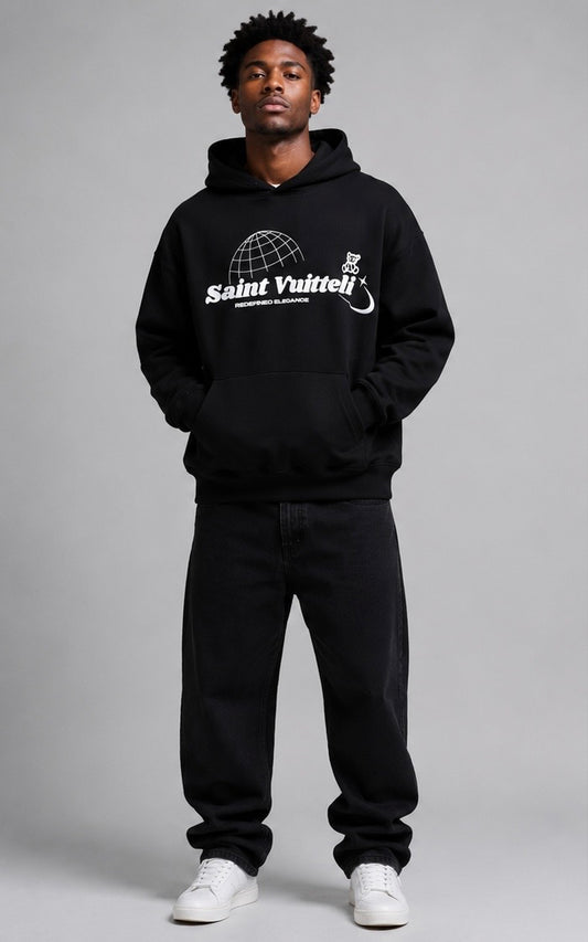 Saint Vuitteli Puff Print Hoodie