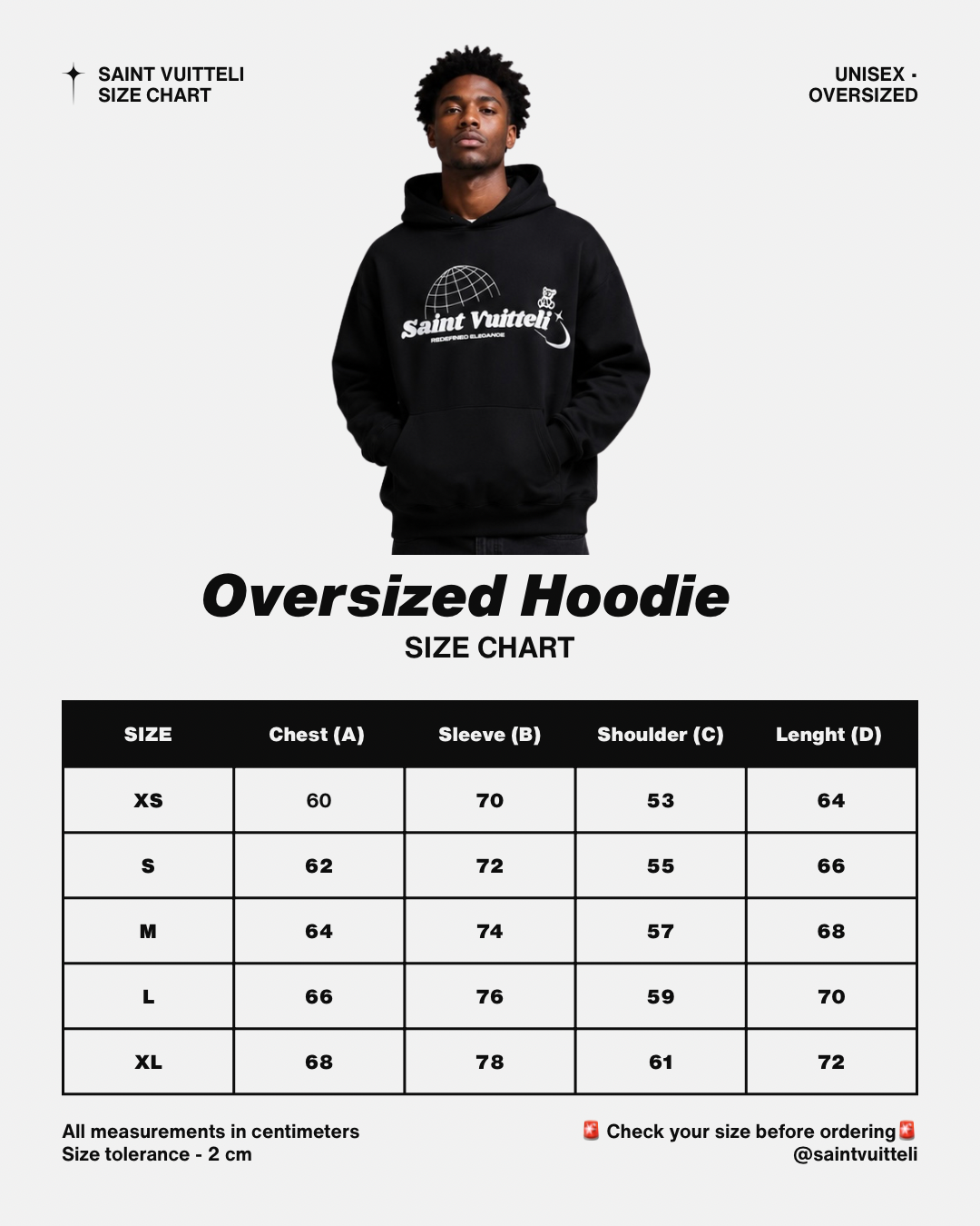 Saint Vuitteli Puff Print Hoodie