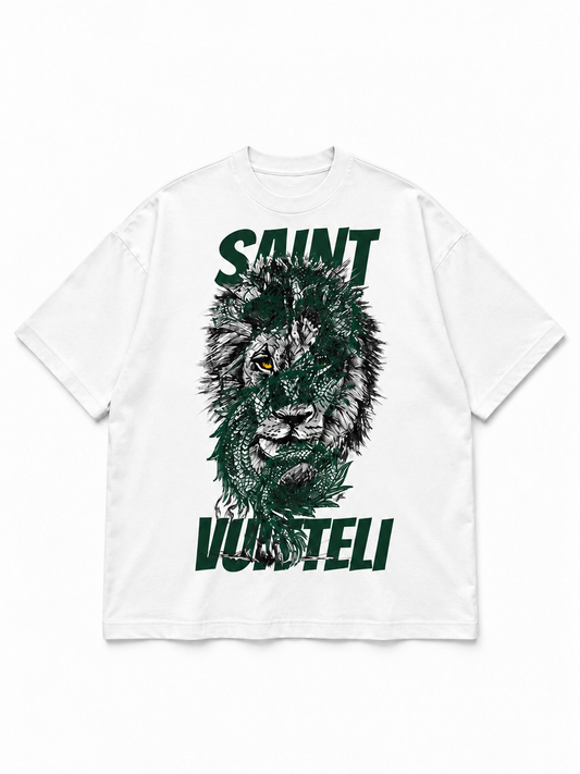 White and Green Shirt